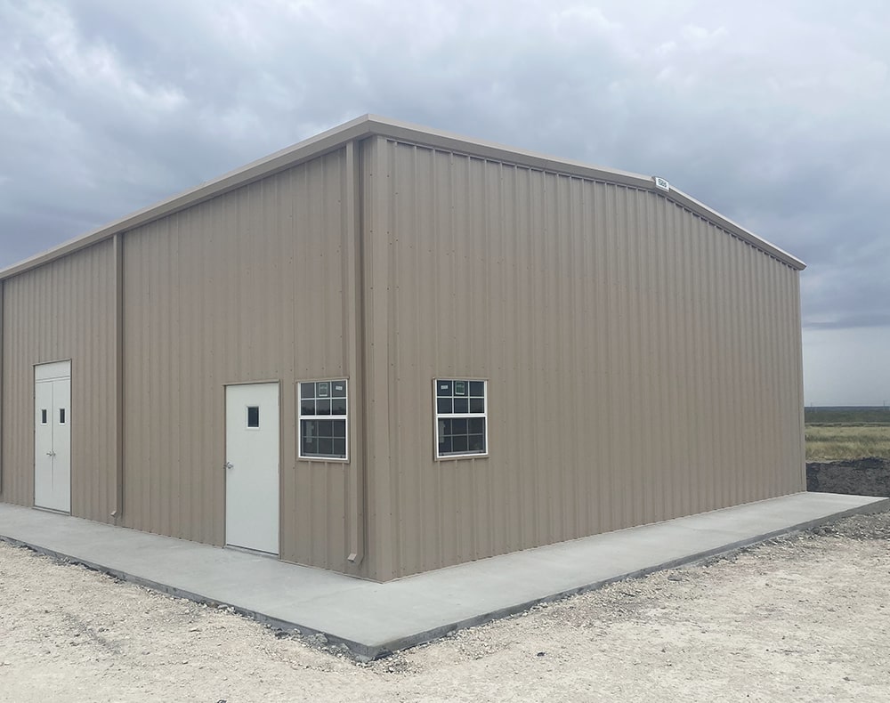 construction of a utility sheds and shops